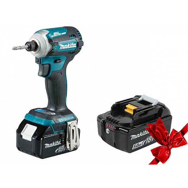 Аккум. шуруповерт MAKITA DTD 171 RFE в чем. + АКЦИЯ (BL1850B 1 шт.) (18.0 В, 3 акк., 3.0 А/ч Li-Ion, 4 скор., 180 Нм, шурупы до 8 мм)