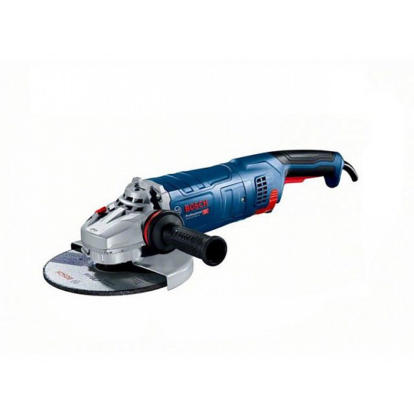 Двуручная углошлифмашина BOSCH GWS 24-230 JZ в кор. (2400 Вт, диск 230х22 мм, вибро, плавн. пуск, без регул. об.)