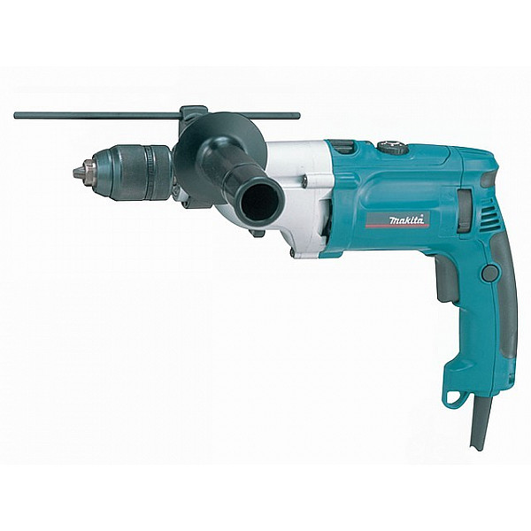 Дрель ударная MAKITA HP 2071 в чем. (1010 Вт, патрон ЗВП, 2 скор.) (6259)