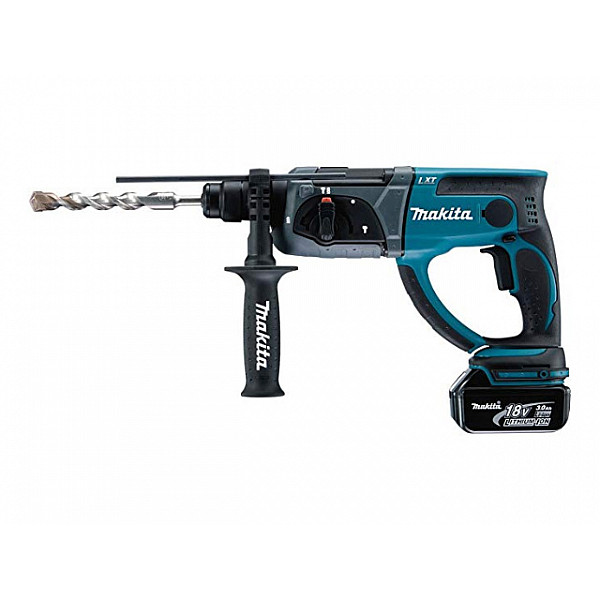 Аккум. перфоратор MAKITA DHR 202 RF в чем. (18.0 В, 1 акк., 3.0 А/ч Li-Ion, 1.9 Дж, вес 3.5 кг)