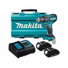 Аккум. ударная дрель-шуруповерт MAKITA DHP 485 SYE в чем. (18.0 В, 2 акк., 1.5 А/ч Li-Ion, 2 скор., 50 Нм, шурупы до 10 мм, сверление в металле до 13 