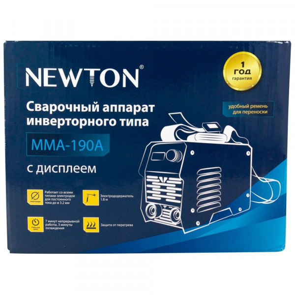 Сварочный инверторный аппарат NEWTON MMA 190A