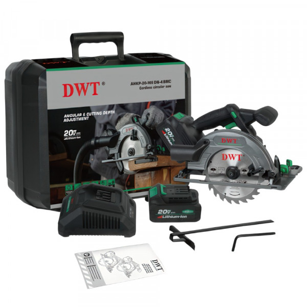 Пила дисковая аккумуляторная DWT AHKP-20-165 DN-4 BMC