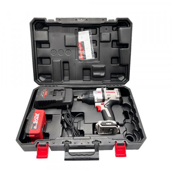 Гайковерт ударный аккумуляторный CROWN CT22056HX-8SC4 BMC
