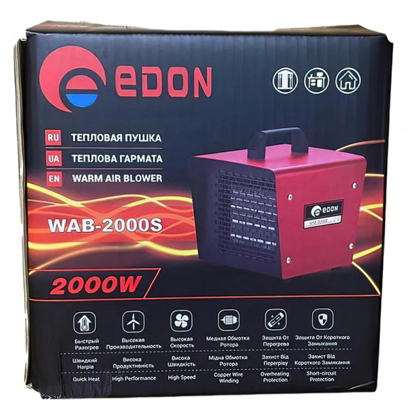 Пушка тепловая электрическая Edon WAB-2000S