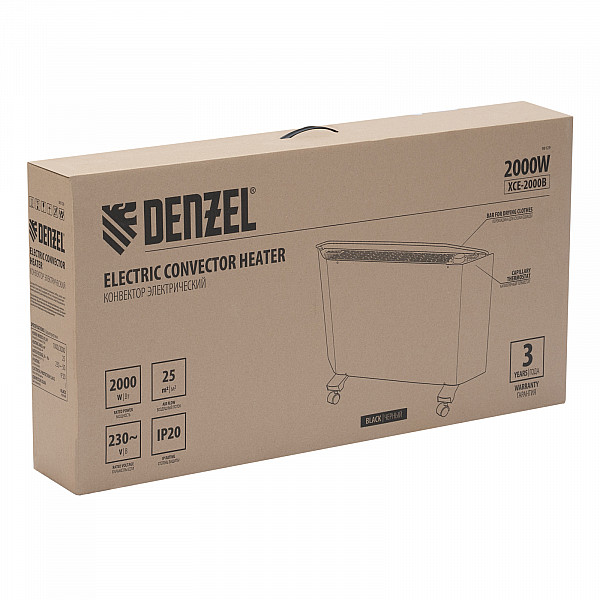 Конвектор электрический DENZEL XCE-2000 B
