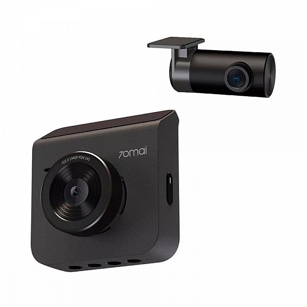 Автомобильный видеорегистратор Xiaomi 70Mai Dash Cam A400+Rear Cam Set (A400-1) (Black)