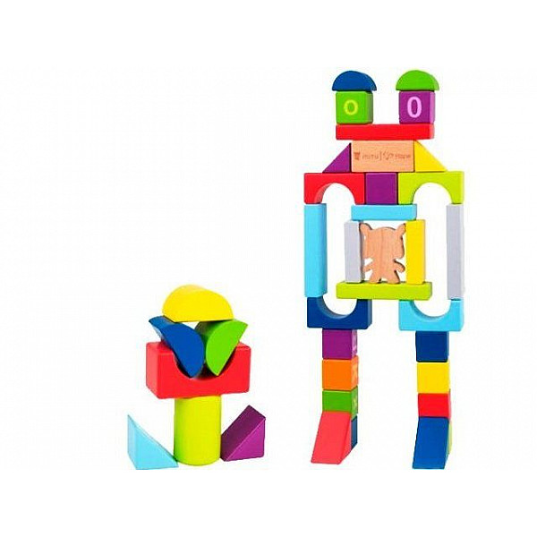 Деревянный конструктор Xiaomi MITU Hape Puzzle Building / M0001 (70 деталей) (1933)