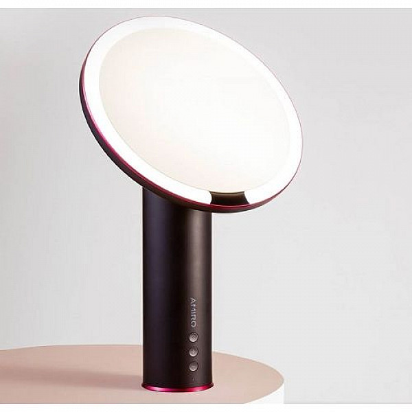 Зеркало AMIRO для макияжа с подсветкой O Series Small Black Mirror Makeup Mirror Charger Version
