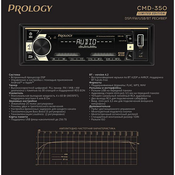 Автомагнитола Prology CMD-350