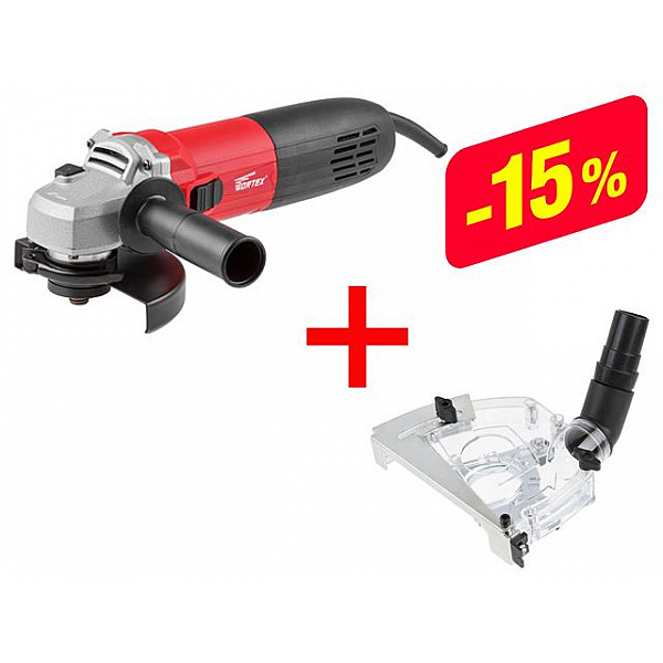 Одноручная углошлифмашина WORTEX AG 1213-3 E в кор.+АКЦИЯ комплект DS12500018