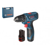 Аккум. дрель-шуруповерт BOSCH GSR 120-LI в чем. (12.0 В, 2 акк., 2.0 А/ч Li-Ion, 2 скор., 30 Нм, шурупы до 7 мм)
