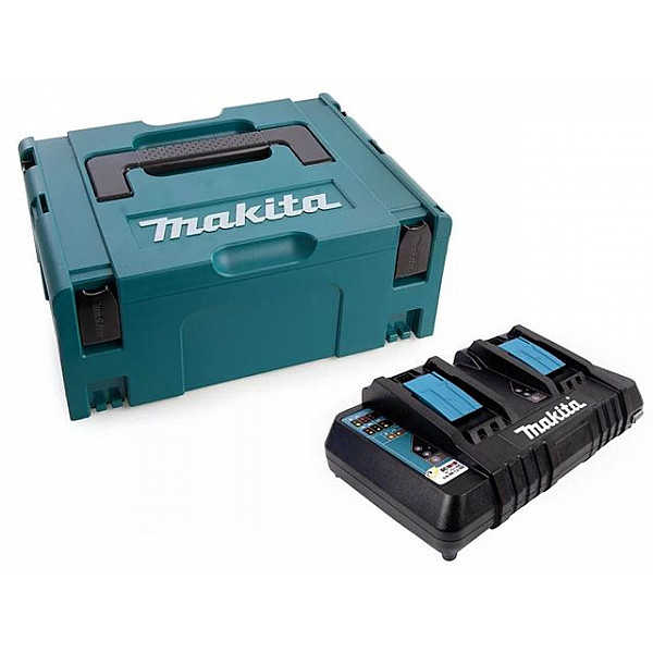 Зарядное устройство MAKITA DC 18 RD MAKPAC (14.4 - 18.0 В, 9.0 А, быстрая зарядка, 2 гнезда)
