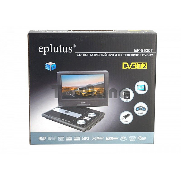Портативный DVD плеер + TV тюнер EPLUTUS EP-9521T