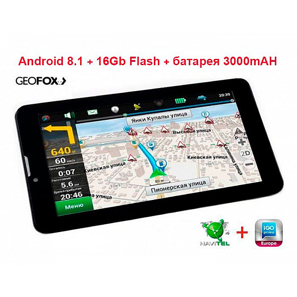 GPS Навигатор Geofox MID743GPS ver.2.1 (Android 8.1) +