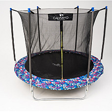 Батут пружинный с защитной сеткой Calviano smile 183 см - 6ft INSIDE складной
