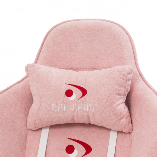 Вибромассажное кресло Calviano AVANTI ULTIMATO pink fabric
