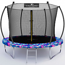 Батут пружинный с защитной сеткой Calviano 312 см - 10ft INSIDE master smile
