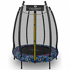Батут на резинках с защитной сеткой Calviano 140 см - 4,5ft master smile elastic band
