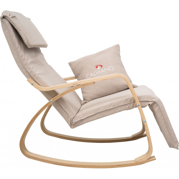Кресло-качалка Calviano Comfort  1 светло-бежевое