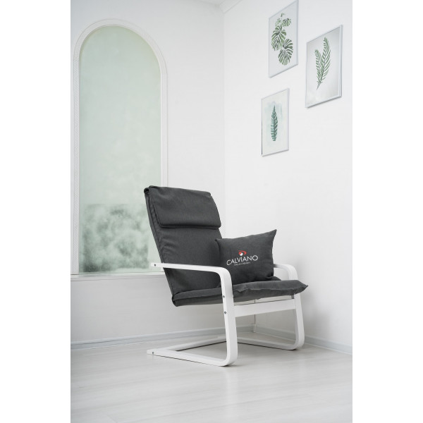 Кресло-качалка Calviano Soft 1 серое