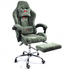 Вибромассажное кресло Calviano AVANTI ULTIMATO green fabric