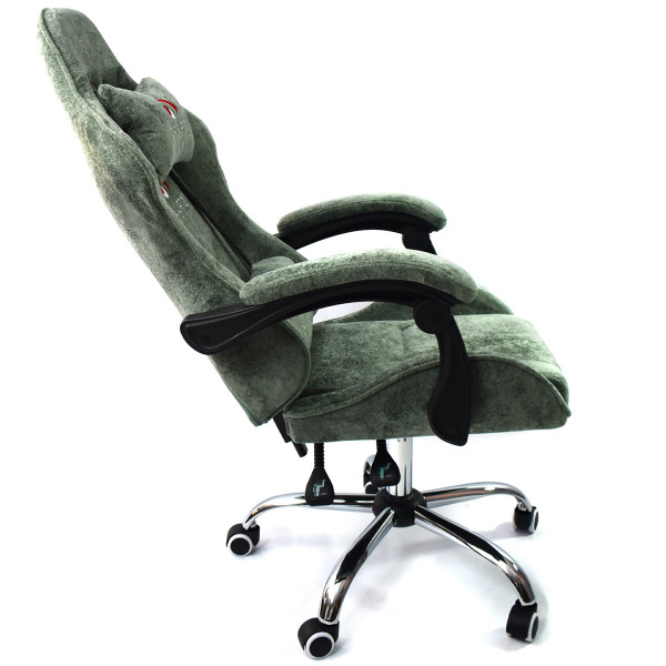 Вибромассажное кресло Calviano ASTI ULTIMATO green fabric
