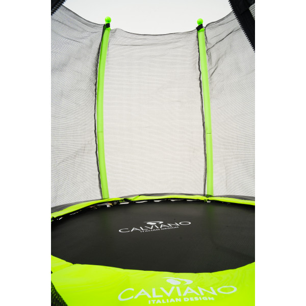 Батут пружинный с защитной сеткой Calviano 140 см - 4,5ft OUTSIDE master green