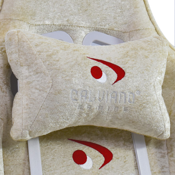 Вибромассажное кресло Calviano ASTI ULTIMATO beige fabric
