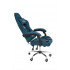 Вибромассажное кресло Calviano ASTI ULTIMATO light blue fabric