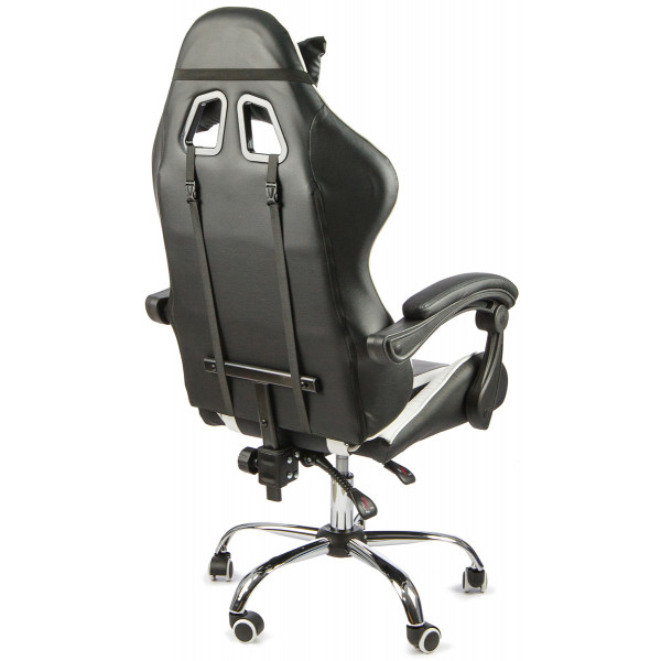 Вибромассажное кресло Calviano ASTI ULTIMATO black/white/red
