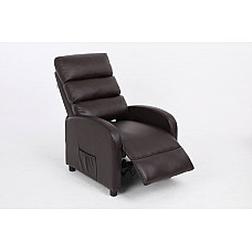 Кресло вибромассажное CALVIANO, модель 2164, коричневая экокожа
