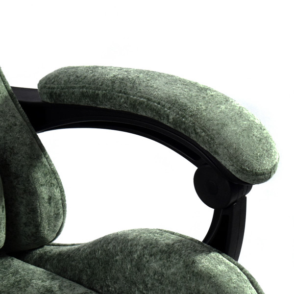 Вибромассажное кресло Calviano ASTI ULTIMATO green fabric