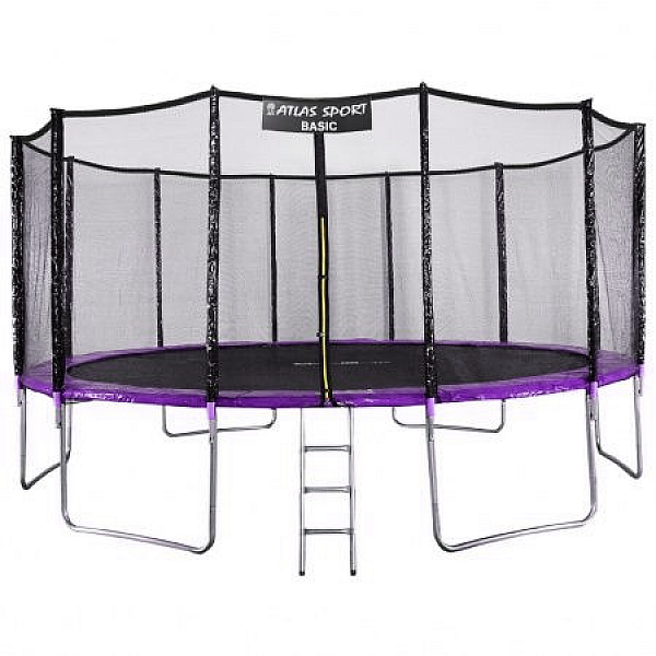 Батут Atlas Sport 490 см (16ft) Basic PURPLE