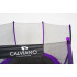 Батут пружинный с защитной сеткой Calviano 252 см - 8ft OUTSIDE master purple