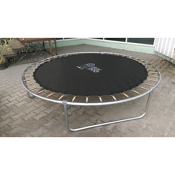 Батут Atlas Sport 312 см (10ft) BASIC (3 ноги) с внешней сеткой и лестницей GREEN