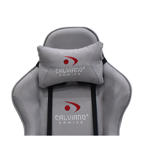 Вибромассажное кресло Calviano ASTI ULTIMATO grey fabric