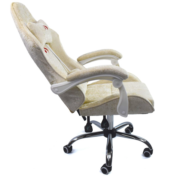 Вибромассажное кресло Calviano ASTI ULTIMATO beige fabric