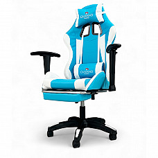 Вибромассажное кресло Calviano 1585 голубое
