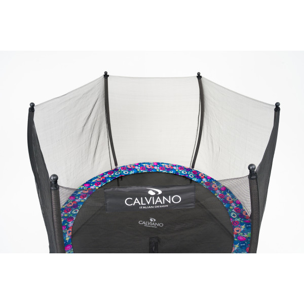Батут пружинный с защитной сеткой Calviano 252 см - 8ft OUTSIDE master smile