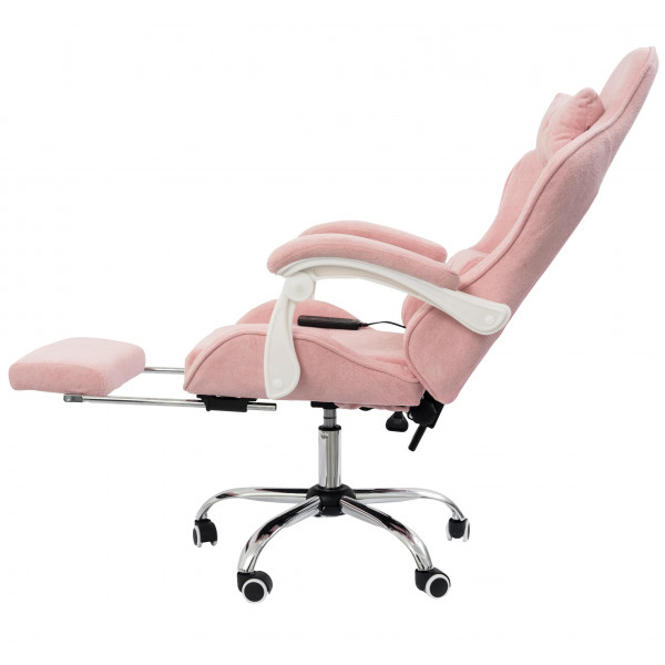 Вибромассажное кресло Calviano AVANTI ULTIMATO pink fabric