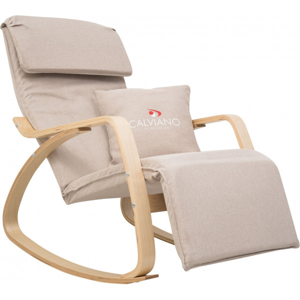 Кресло-качалка Calviano Comfort  1 светло-бежевое
