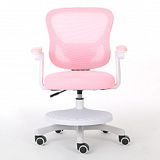 Кресло для сидения с регулировкой высоты Calviano Comfy розовое с подножкой
