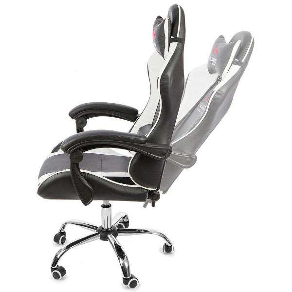 Вибромассажное кресло Calviano ASTI ULTIMATO black/white/black