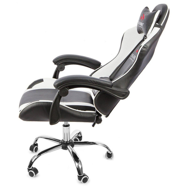 Вибромассажное кресло Calviano ASTI ULTIMATO black/white/black
