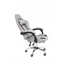 Вибромассажное кресло Calviano ASTI ULTIMATO grey fabric