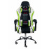 Вибромассажное кресло Calviano ASTI ULTIMATO black/white/green