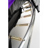 Батут пружинный с защитной сеткой Calviano 252 см - 8ft INSIDE master purple