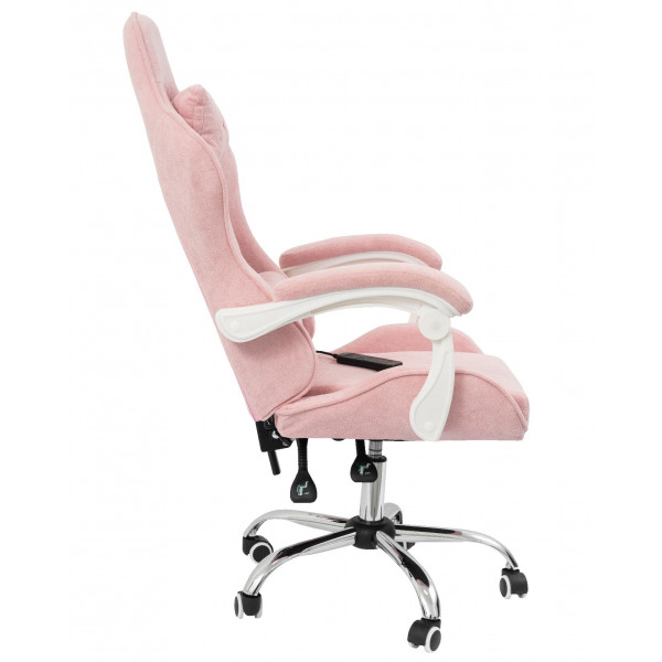 Вибромассажное кресло Calviano ASTI ULTIMATO pink fabric