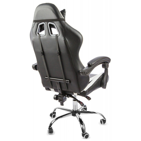 Вибромассажное кресло Calviano ASTI ULTIMATO black/white/blue